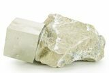 Natural Pyrite Cube In Rock - Navajun, Spain #361870-1